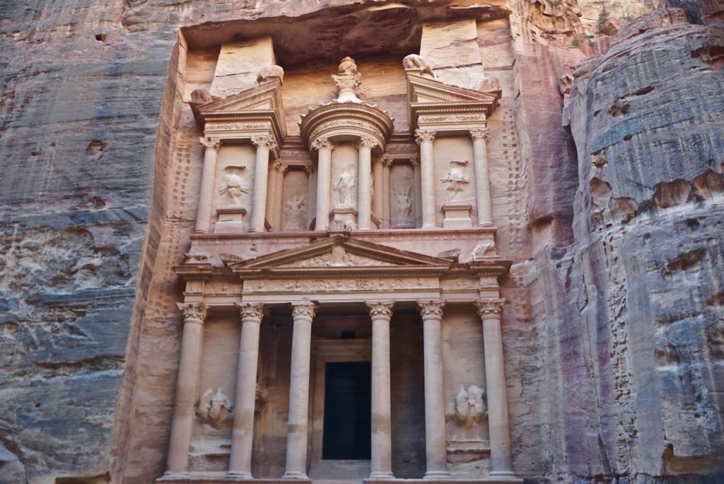 The Treasury, the Jewel of Petra, originally a tomb for the Nabatean royalty